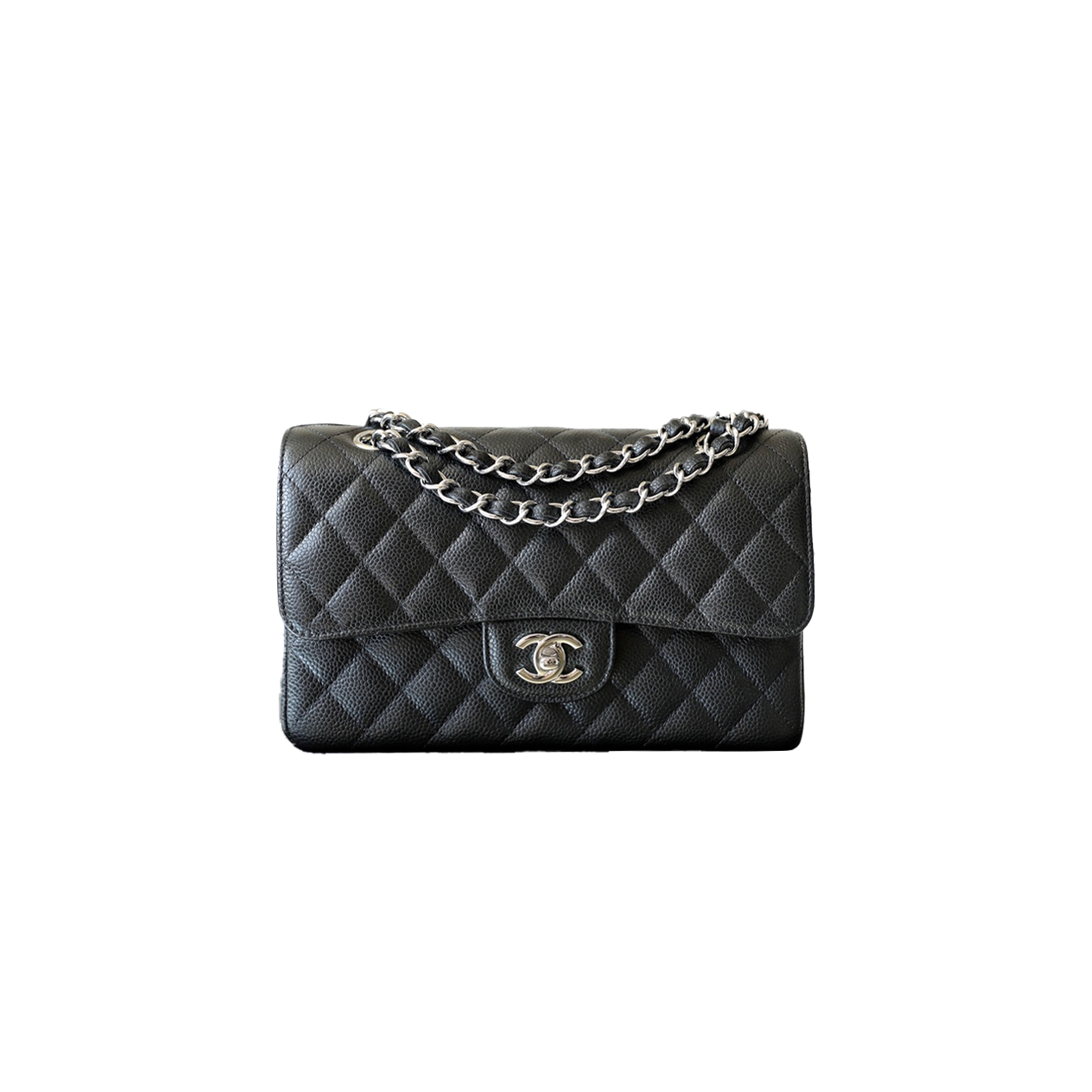 CHANEL MASTER CLASSIC FLAP SMALL BLACK A01113 (23*14.5*6cm)